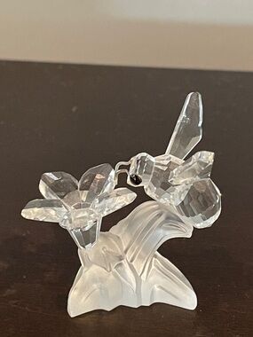 Swarovski Silver Crystal Bumblebee and Flower